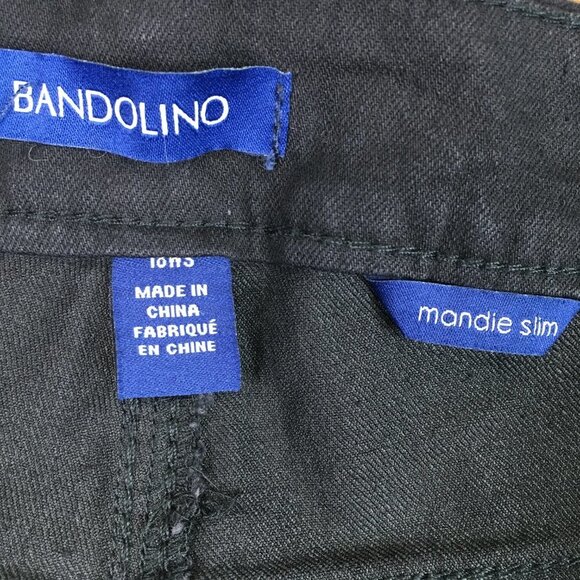 Bandolino Mandie Slim Slashed Knee Black Jeans Size 18S. NWT - Picture 9 of 15